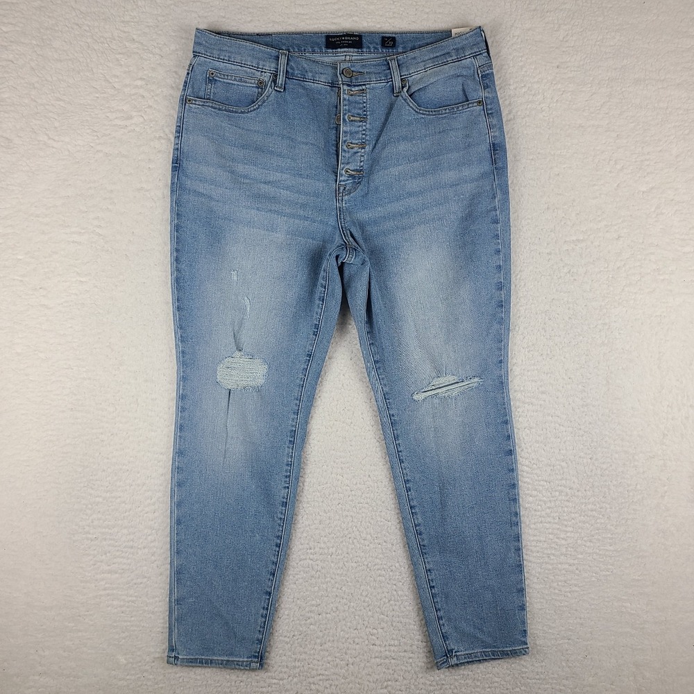 Lucky Brand Jeans Womens 16/33 Ankle Blue‎ Bridgette High Rise Skinny Light Wash